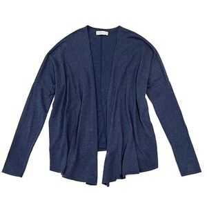 Abercrombie & Fitch Blue Open Front Jersey Knit Cardigan Jacket XS / Small EUC